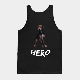 My dog is a hero Tank Top